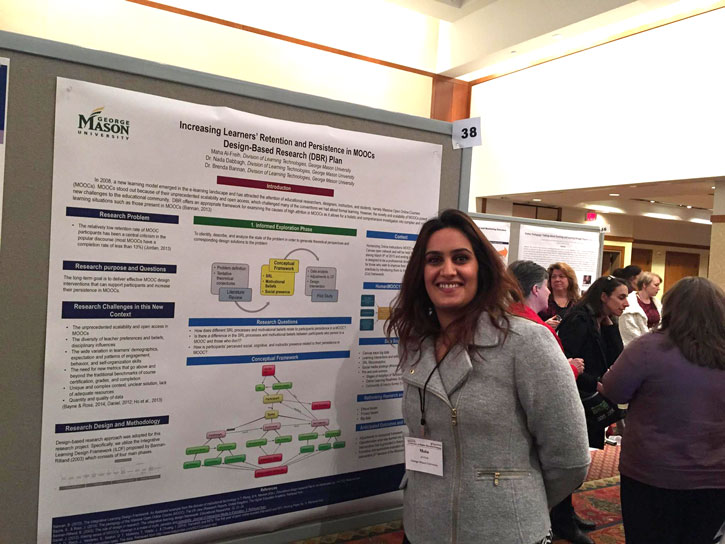 Maha Al-Freih presents at Conference on Higher Education Learning Technologies Design Research doctoral student Maha Al-Freih presents at Conference on Higher Education on Increasing Learners' Retention and Persistence in MOOCs Design-Based Research Plan